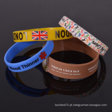 Alta qualidade personalizado popular presentes por atacado de silicone wristband